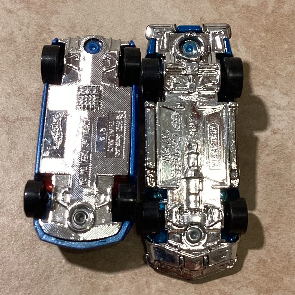 Mattel Hot Wheels Two Blue Cars